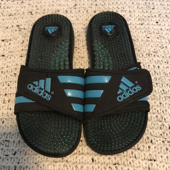 spiky adidas slides